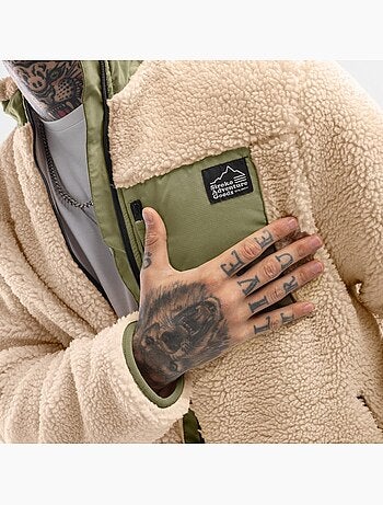 Chaqueta sherpa hombre lifestyle hombre walnut