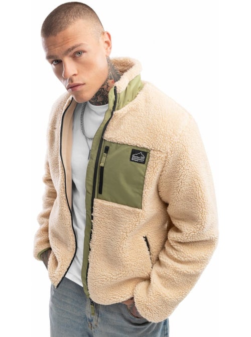 Chaqueta sherpa hombre lifestyle hombre walnut - Kiabi Chaqueta sherpa hombre lifestyle hombre walnut - Kiabi