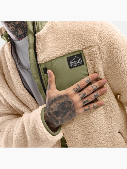 Chaqueta sherpa hombre lifestyle hombre walnut - Kiabi Chaqueta sherpa hombre lifestyle hombre walnut - Kiabi