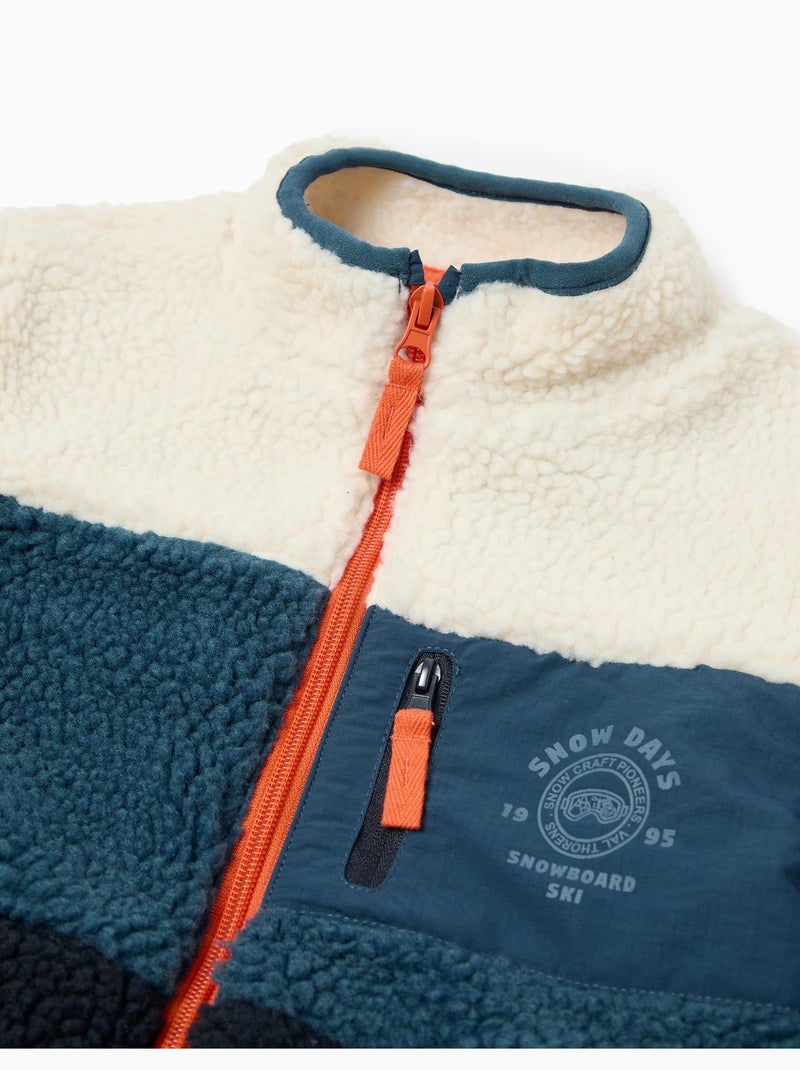 Chaqueta Sherpa, MO Fashion Azul - Kiabi