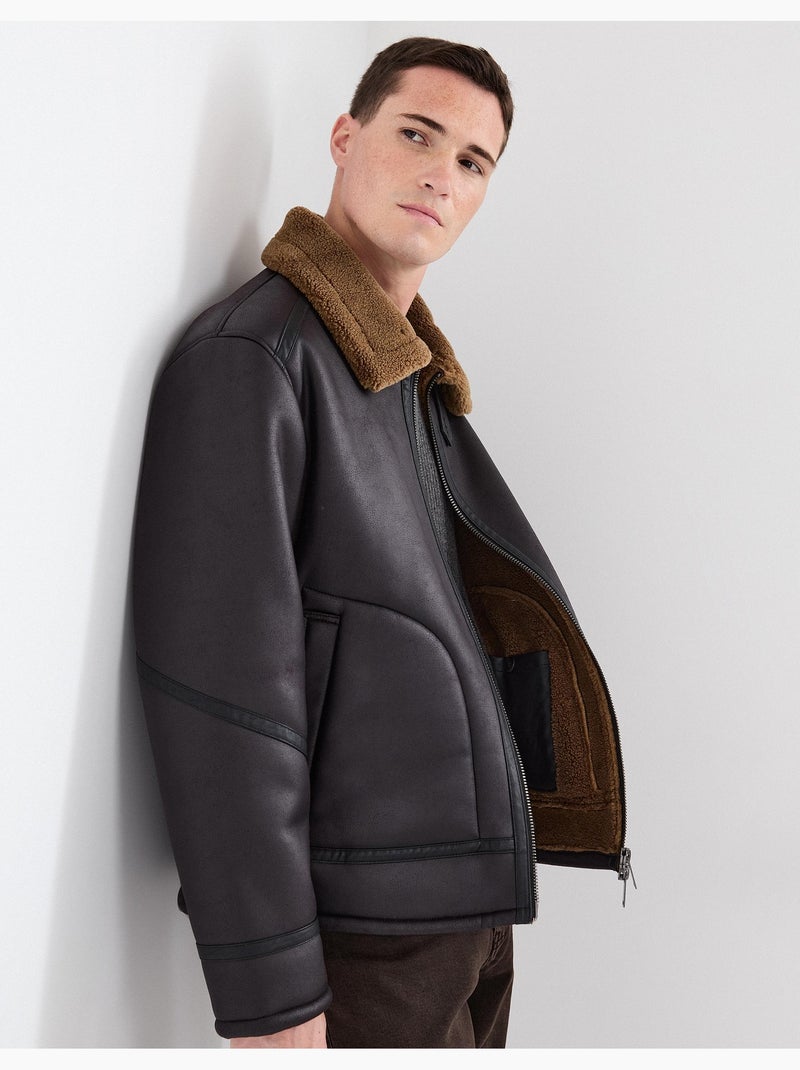 Chaqueta sherpa, MO Fashion Marrón - Kiabi