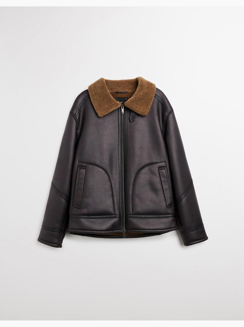 Chaqueta sherpa, MO Fashion Marrón - Kiabi