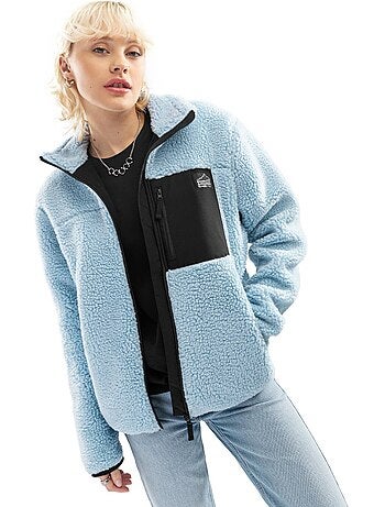 Chaqueta sherpa mujer lifestyle mujer azure-w