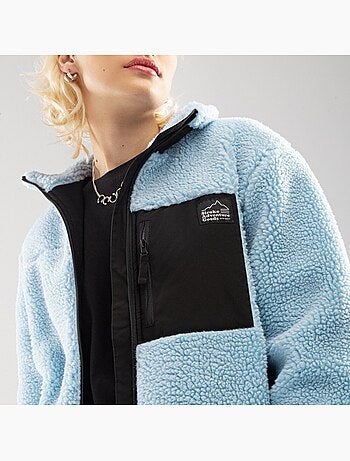 Chaqueta sherpa mujer lifestyle mujer azure-w