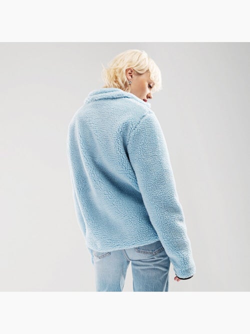 Chaqueta sherpa mujer lifestyle mujer azure-w - Kiabi Chaqueta sherpa mujer lifestyle mujer azure-w - Kiabi