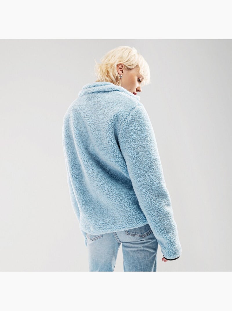 Chaqueta sherpa mujer lifestyle mujer azure-w Azul - Kiabi