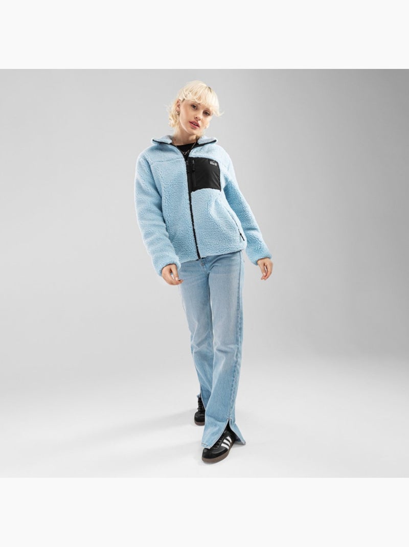Chaqueta sherpa mujer lifestyle mujer azure-w Azul - Kiabi
