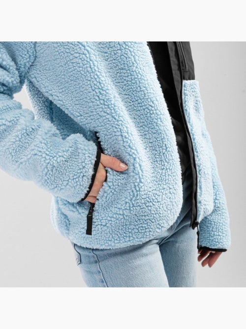 Chaqueta sherpa mujer lifestyle mujer azure-w - Kiabi Chaqueta sherpa mujer lifestyle mujer azure-w - Kiabi