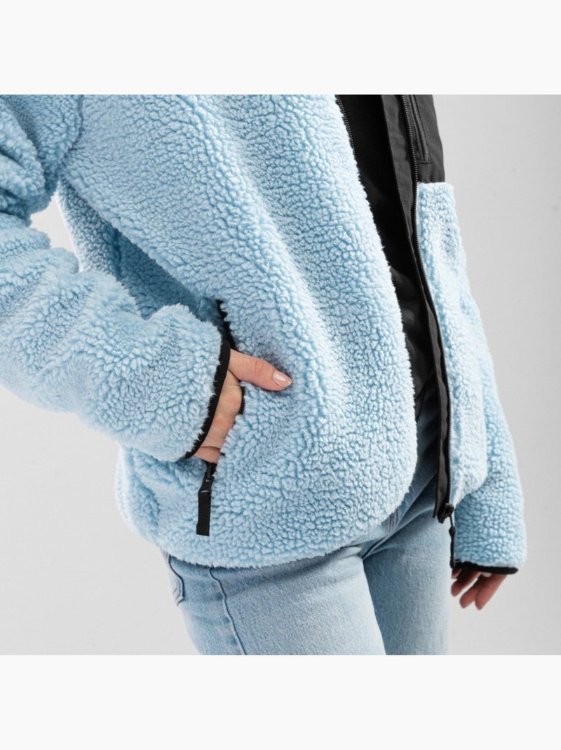 Chaqueta sherpa mujer lifestyle mujer azure-w Azul - Kiabi