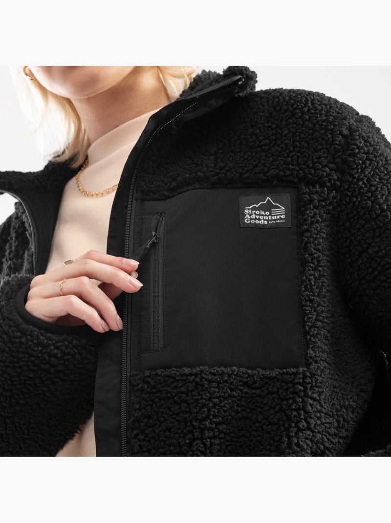 Chaqueta sherpa mujer lifestyle mujer blackcomb-w Negro - Kiabi