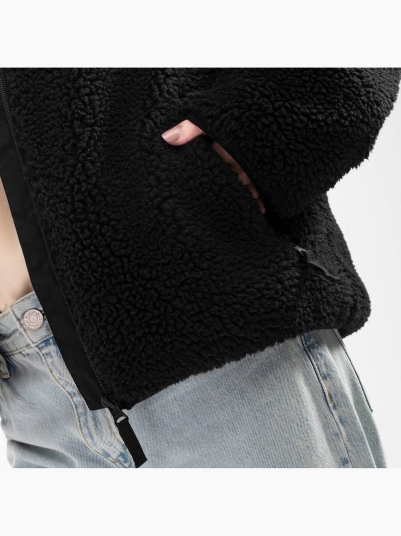 Chaqueta sherpa mujer lifestyle mujer blackcomb-w Negro - Kiabi