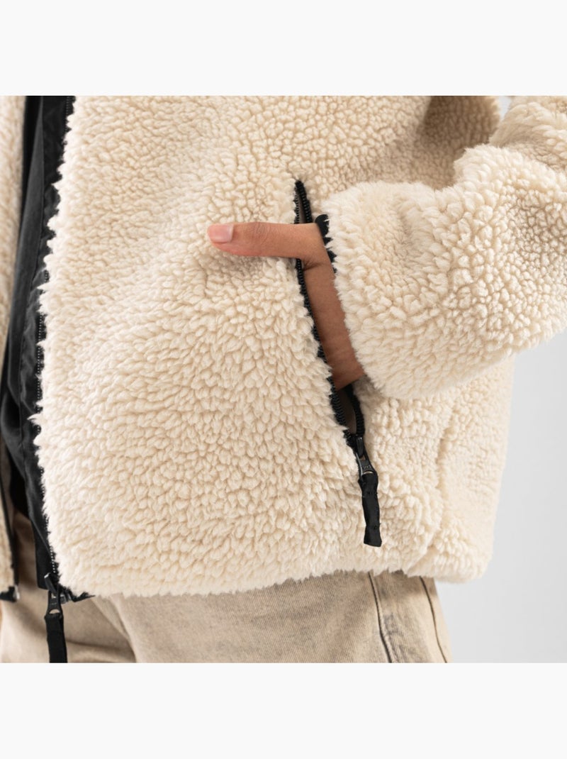 Chaqueta sherpa mujer lifestyle mujer levi-w Beige - Kiabi