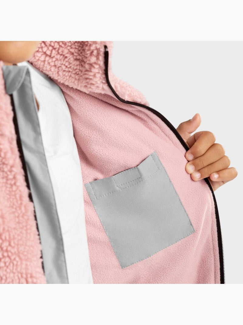 Chaqueta sherpa niña lifestyle niños y niñas fairy-g Rosa - Kiabi