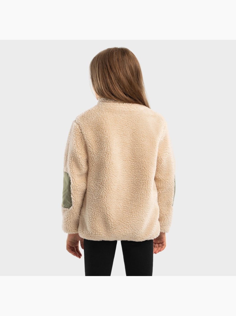 Chaqueta sherpa niña lifestyle niños y niñas spirit-g Beige - Kiabi