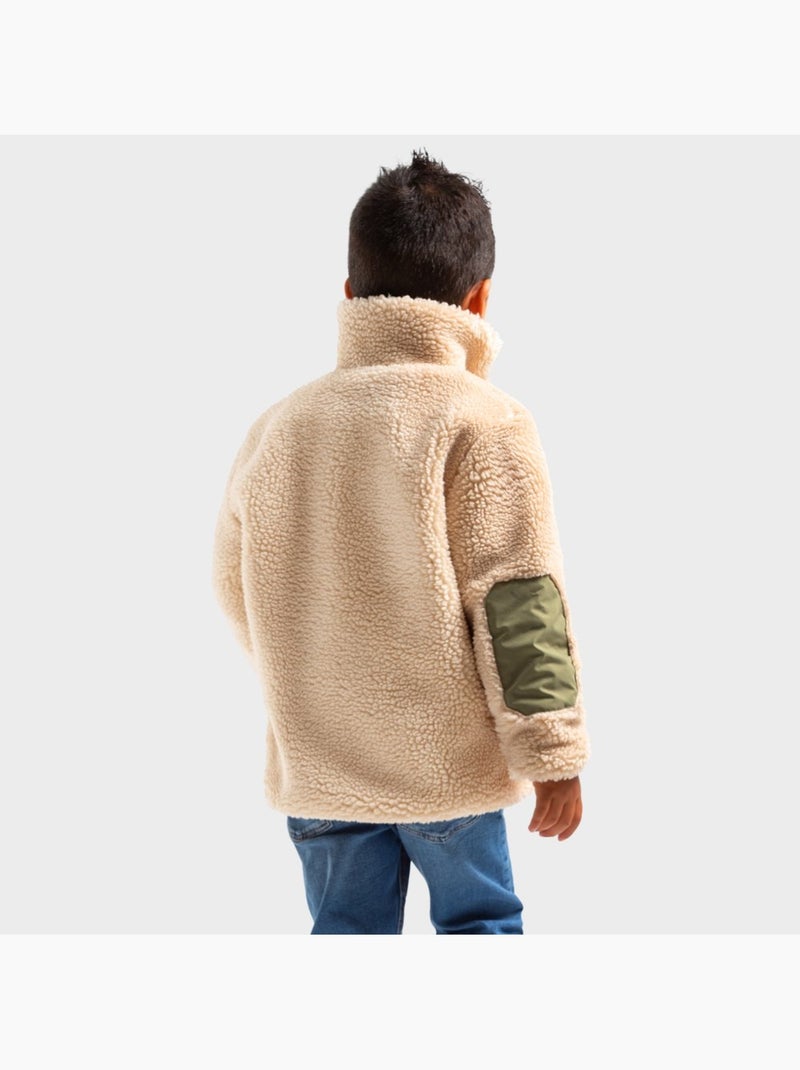 Chaqueta sherpa niño lifestyle niños y niñas spirit Beige - Kiabi