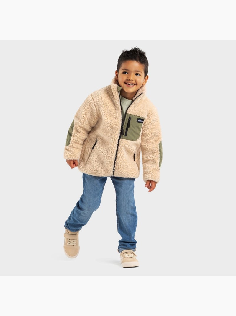 Chaqueta sherpa niño lifestyle niños y niñas spirit Beige - Kiabi