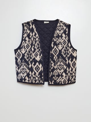 Chaqueta sin mangas acolchada con estampado 'JDY'