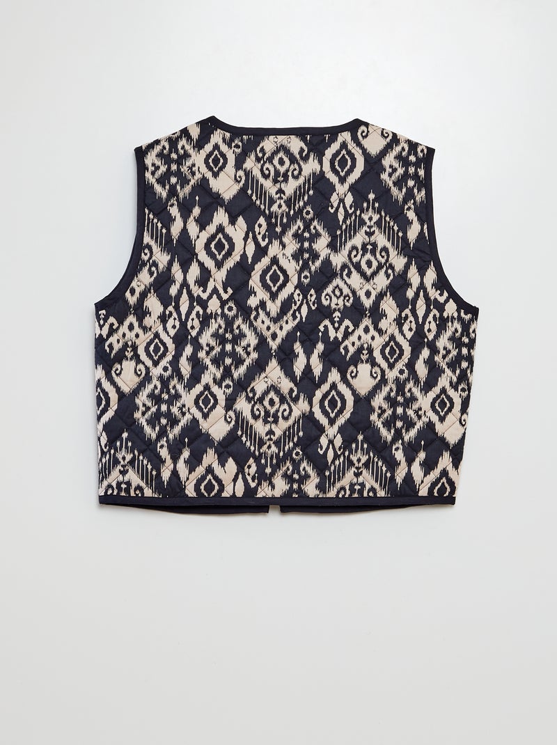 Chaqueta sin mangas acolchada con estampado 'JDY' GRIS - Kiabi