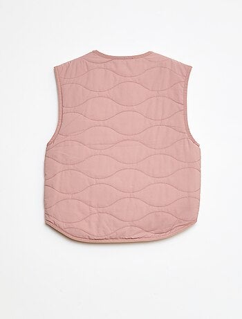 Chaqueta sin mangas acolchada y reversible