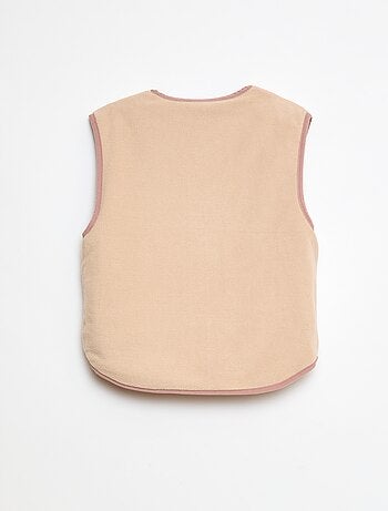 Chaqueta sin mangas acolchada y reversible