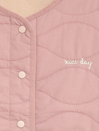 Chaqueta sin mangas acolchada y reversible