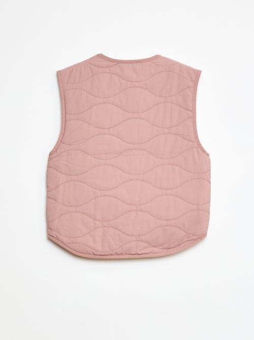 Chaqueta sin mangas acolchada y reversible - Kiabi