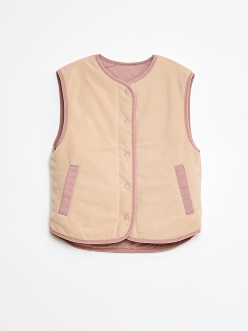 Chaqueta sin mangas acolchada y reversible - Kiabi