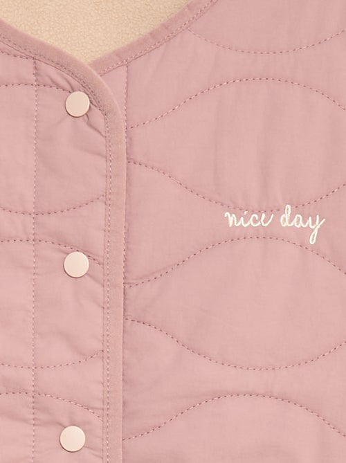 Chaqueta sin mangas acolchada y reversible - Kiabi