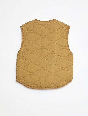 Chaqueta sin mangas acolchada y reversible