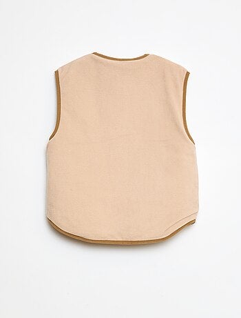 Chaqueta sin mangas acolchada y reversible