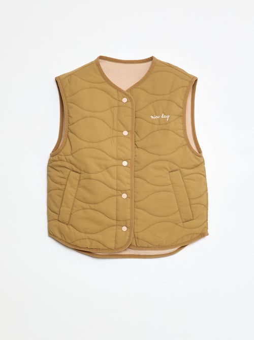 Chaqueta sin mangas acolchada y reversible - Kiabi
