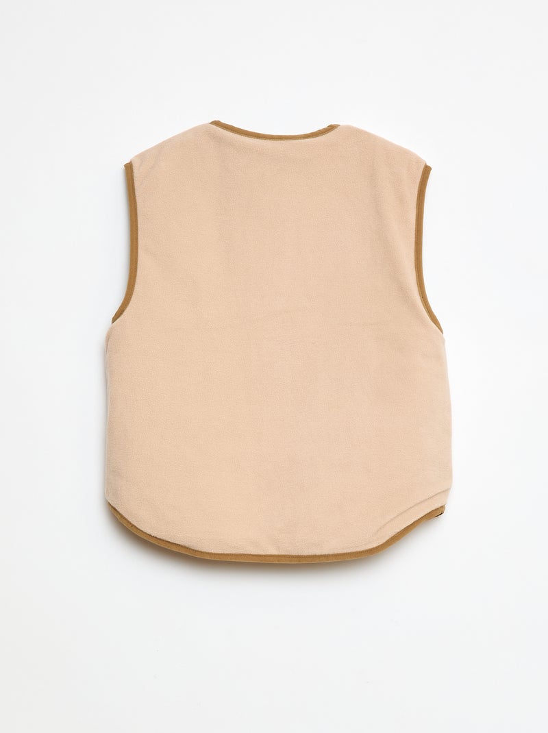 Chaqueta sin mangas acolchada y reversible Verde - Kiabi