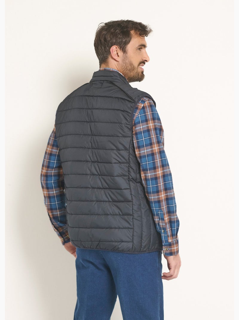 Chaqueta sin mangas con cremallera repelente al agua - AFIBEL Negro - Kiabi