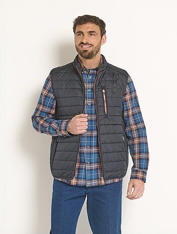 Chaqueta sin mangas con cremallera repelente al agua