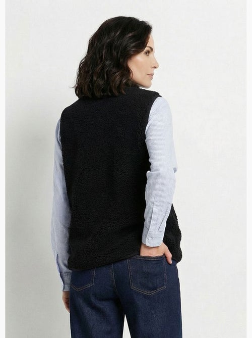 Chaqueta sin mangas de sherpa con interior aterciopelado. - Afibel - Kiabi