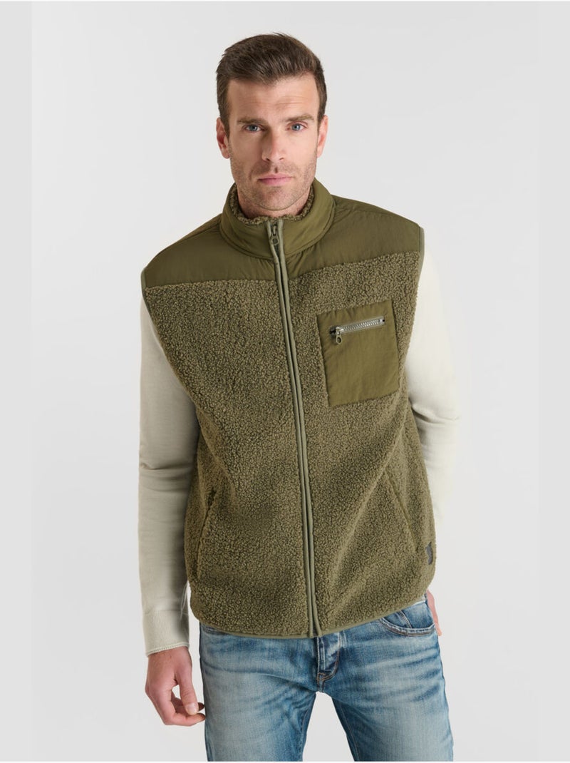 Chaqueta sin mangas ELSO Caqui - Kiabi