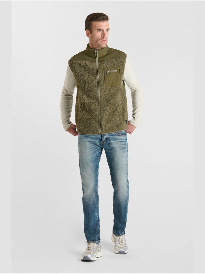 Chaqueta sin mangas ELSO Caqui - Kiabi