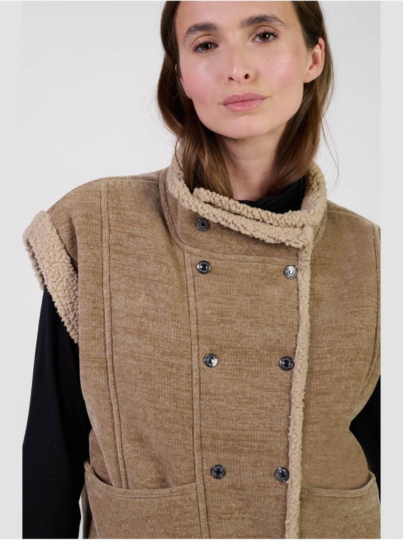 Chaqueta sin mangas FUJI Marrón - Kiabi