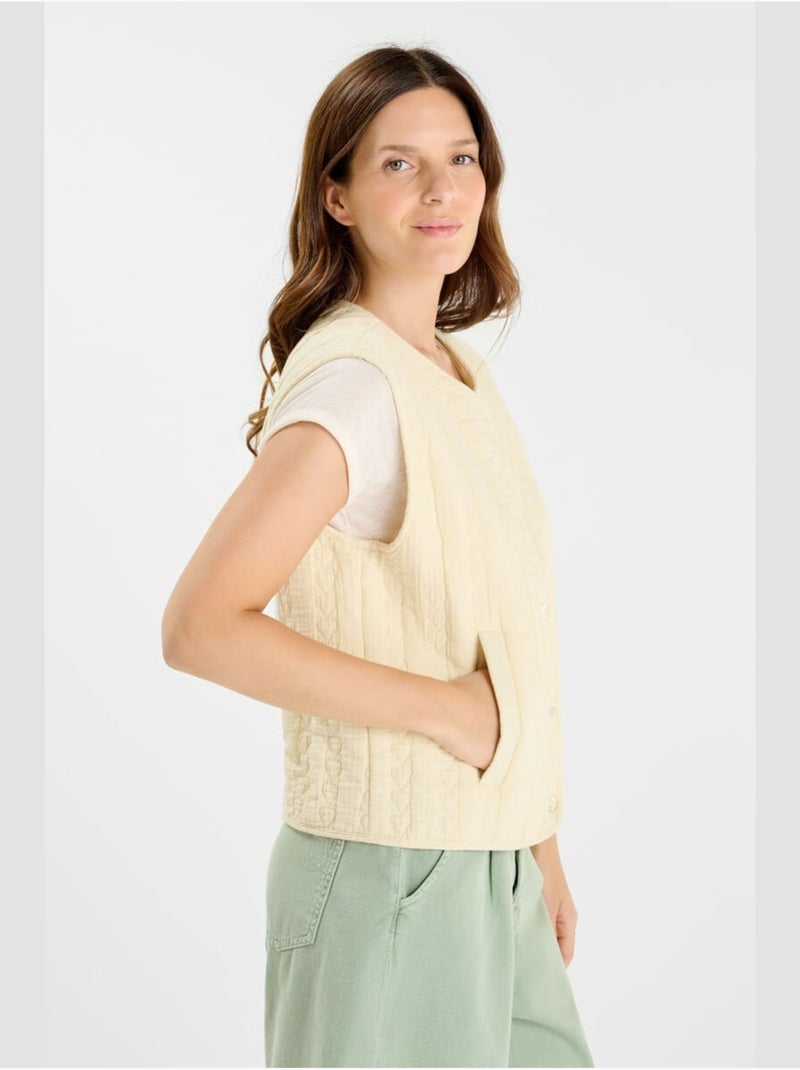 Chaqueta sin mangas gudra Blanco - Kiabi