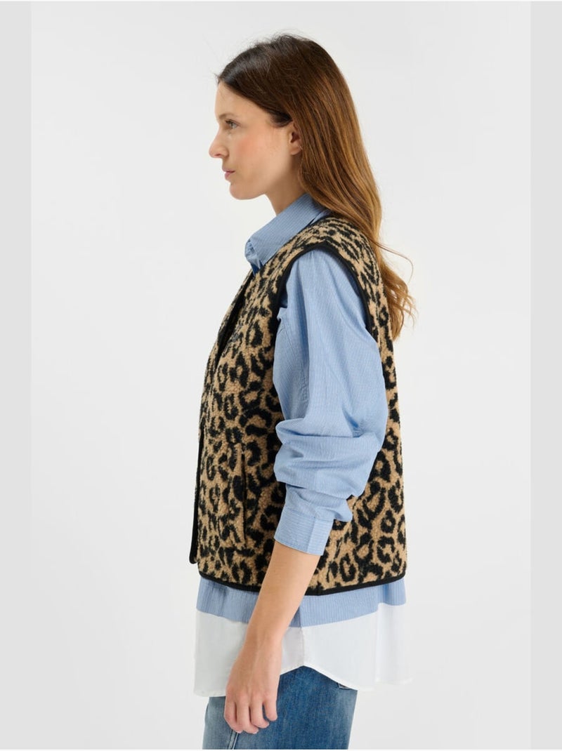 Chaqueta sin mangas GUDRU Marrón - Kiabi