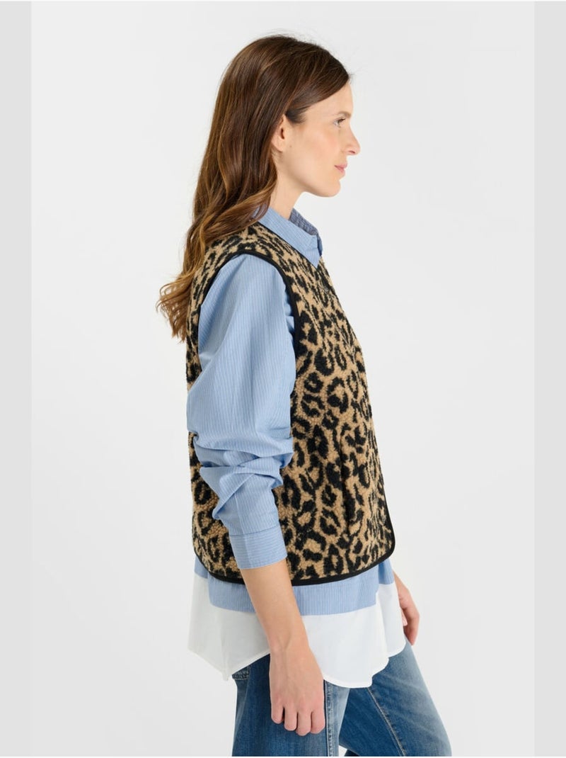 Chaqueta sin mangas GUDRU Marrón - Kiabi