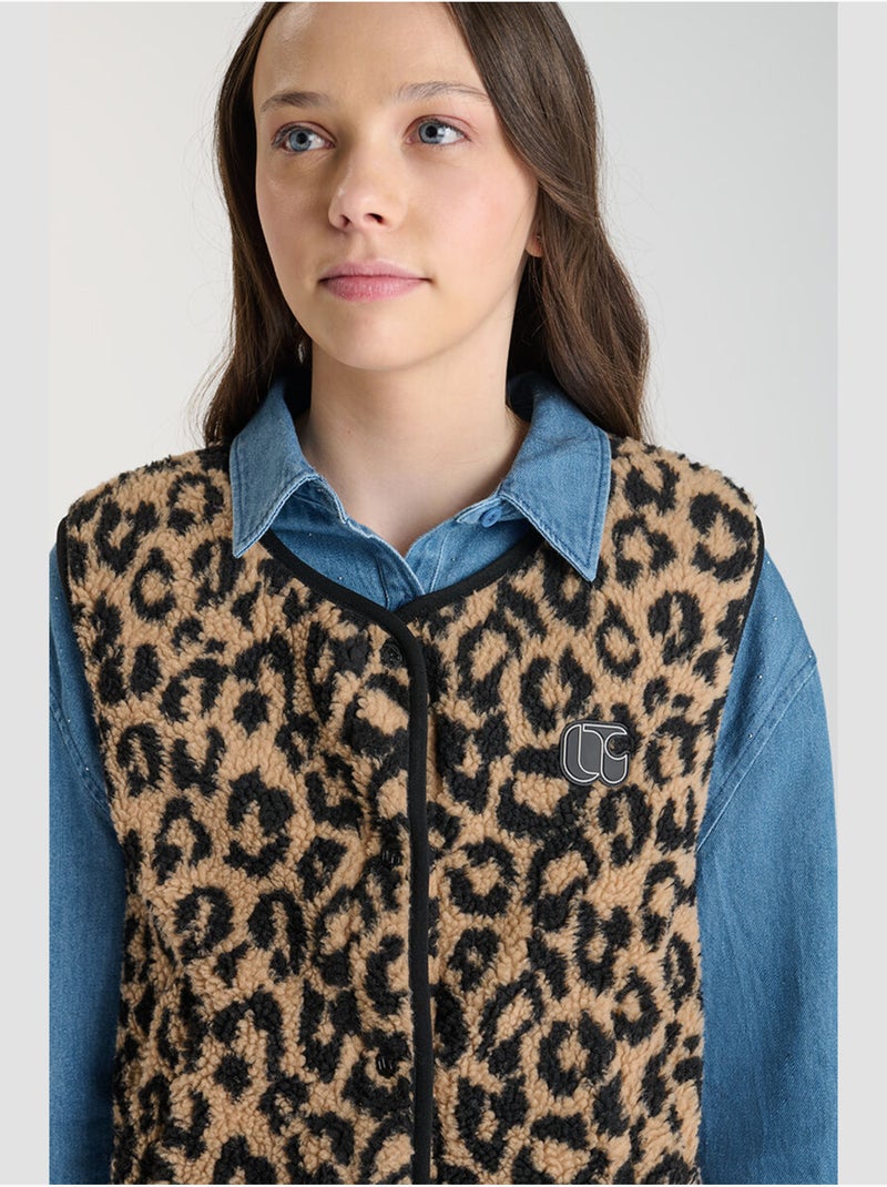 Chaqueta sin mangas GUDRUGI Marrón - Kiabi