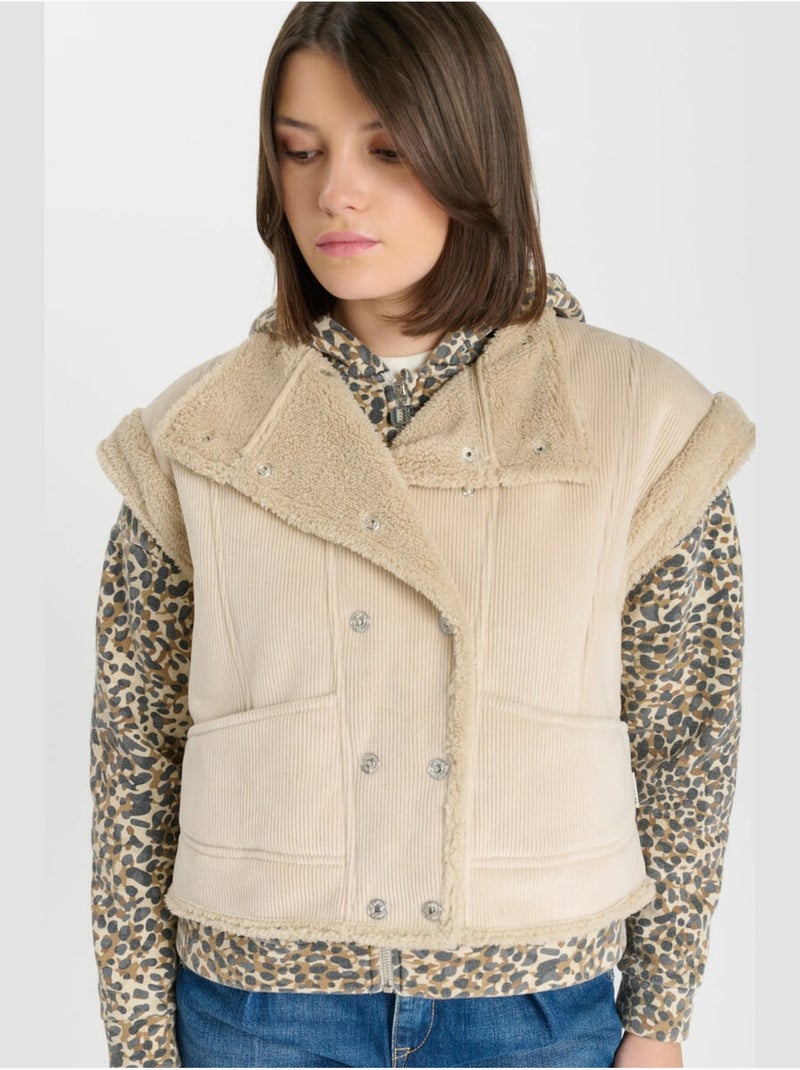 Chaqueta sin mangas maliagi Beige - Kiabi
