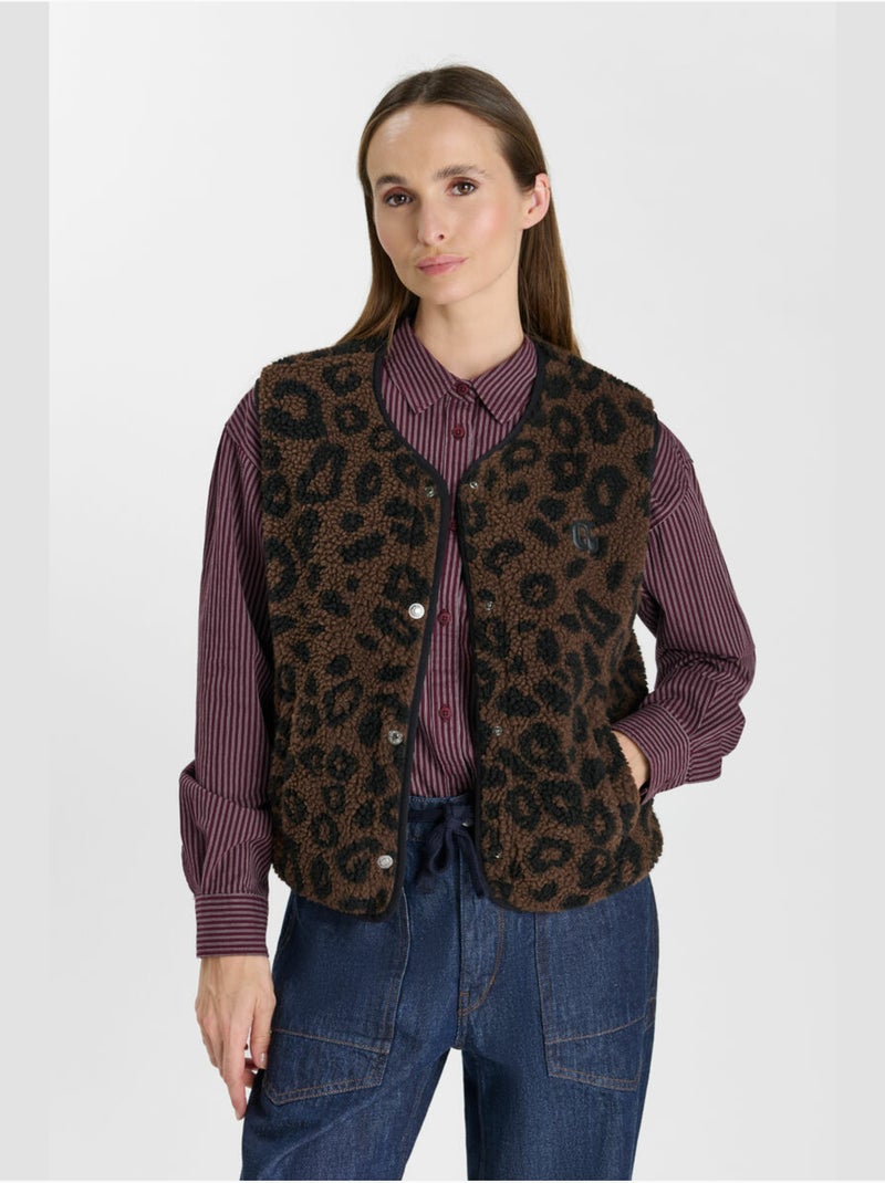 Chaqueta sin mangas sanry Marrón - Kiabi