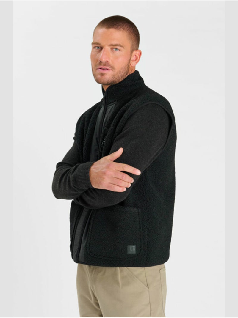 Chaqueta sin mangas velos Negro - Kiabi