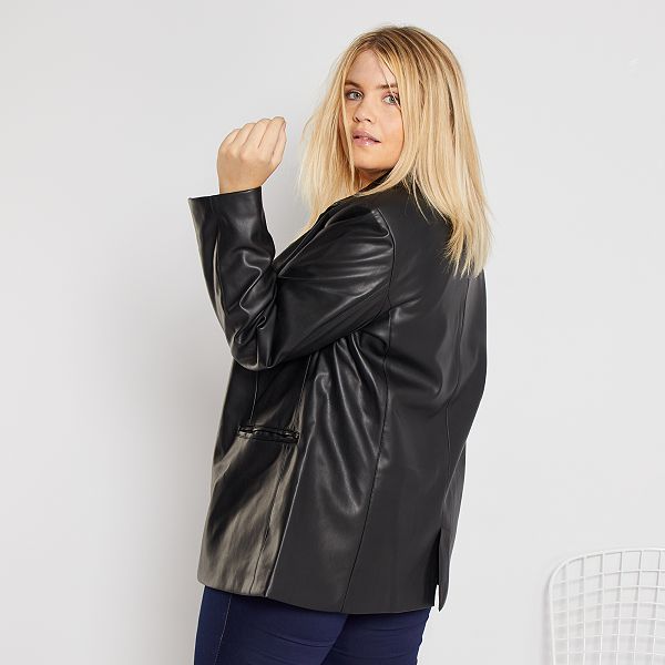 Chaqueta sintética Tallas grandes mujer negro Kiabi 29,00€ Chaqueta sintética Tallas grandes mujer NEGRO Kiabi 30,00€