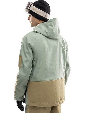 Chaqueta snowboard oversize hombre hombre w8 yuki olive
