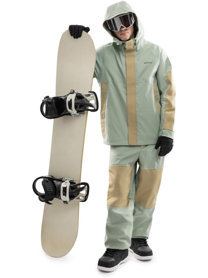 Chaqueta snowboard oversize hombre hombre w8 yuki olive Verde - Kiabi