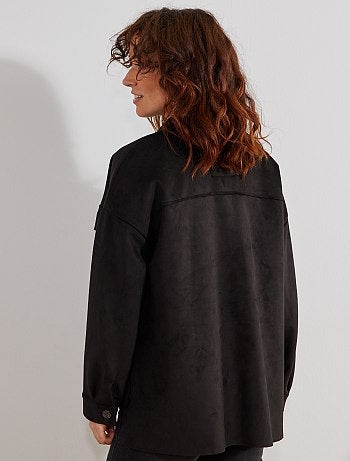 Chaqueta sobrecamisa de antelina - Kiabi