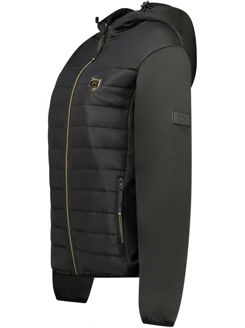 Chaqueta softshell bimaterial con capucha typhlosioneak – canadian peak Negro - Kiabi